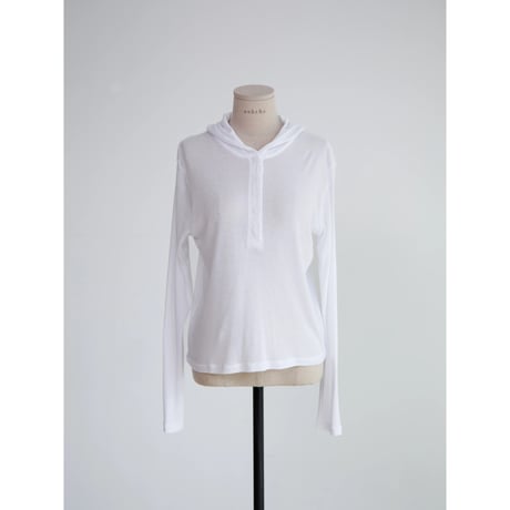 《予約販売》button fly sheer hoodie/3colors_nt2680