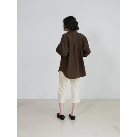 《予約販売》open collar washer shirt/3colors_nb0430