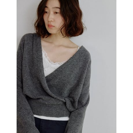 《予約販売》cache-coeur minimal knit tops/2colors_nt2707