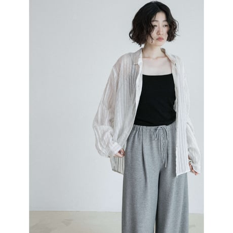 《予約販売》handsome stripe sheer shirt_nb0403