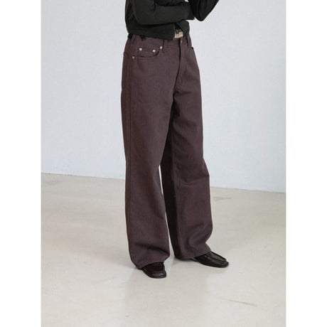 《予約販売》washed herringbone pants/2colors_np1335