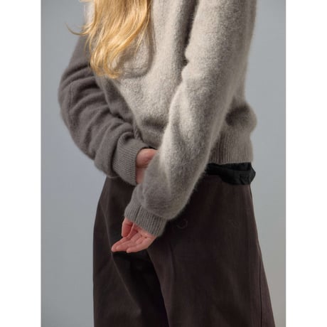 - AUTHENTIC series - cashmere raccoon rich knit pullover/graige_an0064