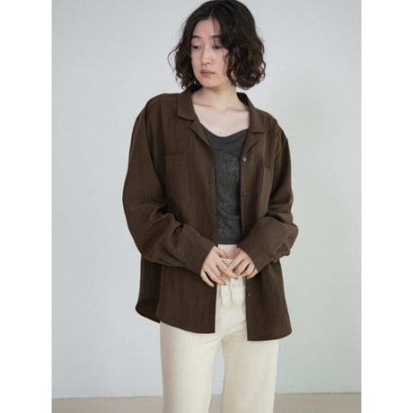 《予約販売》open collar washer shirt/3colors_nb0430