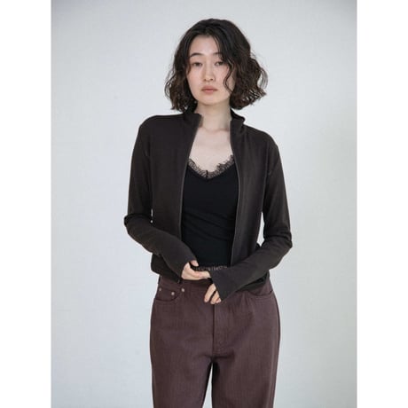 《予約販売》finger hole zipup tops/2colors_nt2692