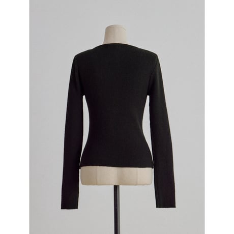 《予約販売》décolleté knit tops/2colors_nt2708