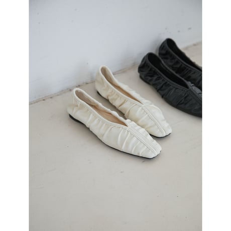 《予約販売》gather flat shoes/2colors_na0816