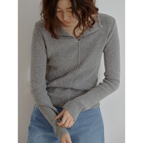 《予約販売》décolleté knit tops/2colors_nt2708