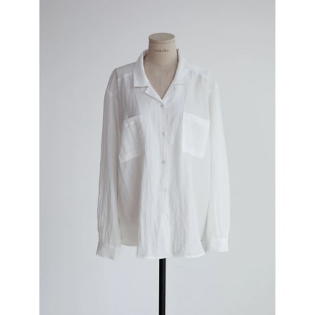 《予約販売》open collar washer shirt/3colors_nb0430