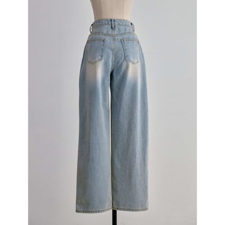 《予約販売》vintage like wide jeans/2colors_nj0193