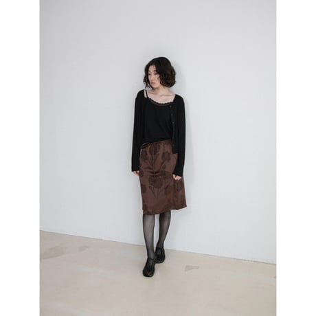 《予約販売》jacquard satin skirt/2colors_ns0103