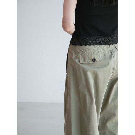 《予約販売》accent oval cotton light pants/2colors_np1310