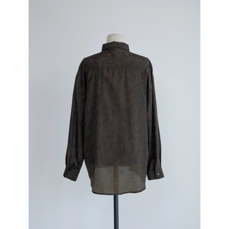 《予約販売》material satin over shirt_nb0424