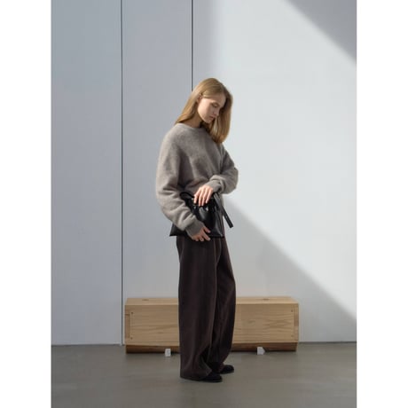 - AUTHENTIC series - cashmere raccoon rich knit pullover/graige_an0064