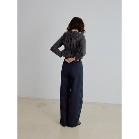 《予約販売》coating navy jeans_nj0207