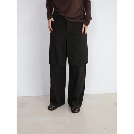 《予約販売》docking skirt pants/2colors_np1291