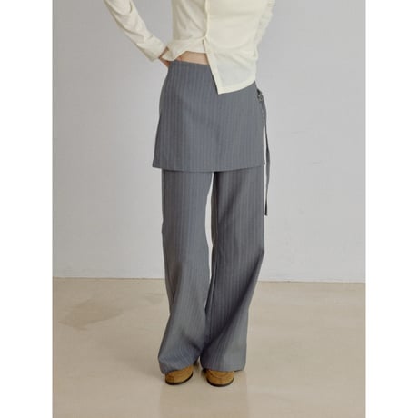 《予約販売》docking stripe wide pants/2colors_np1341