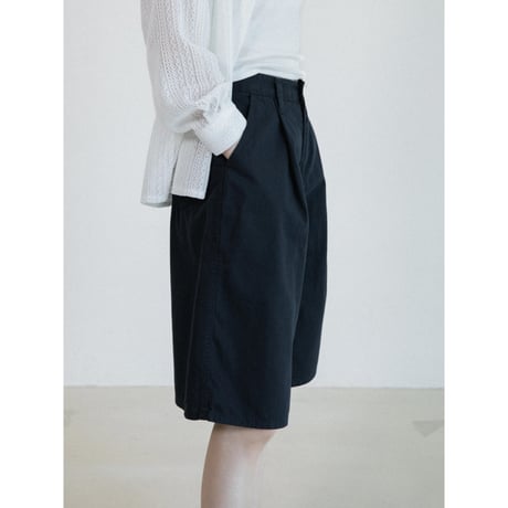 《予約販売》cotton half navy pants_np1280
