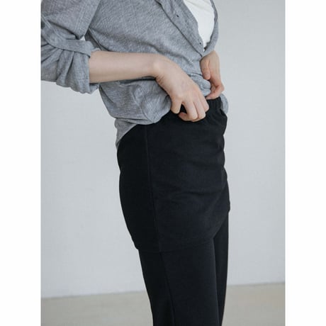 《予約販売》skirt docking half leggings/2colors_np1315