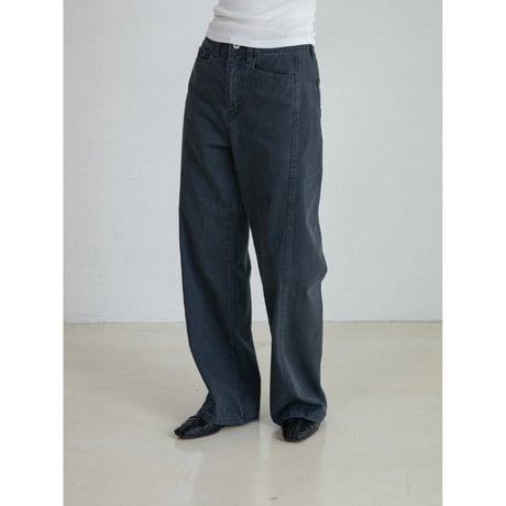 《予約販売》silhouette pigment pants/2colors_np1336