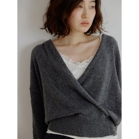 《予約販売》cache-coeur minimal knit tops/2colors_nt2707