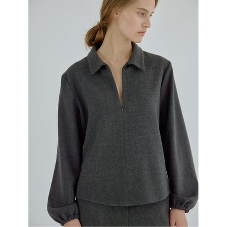 【NOKCHA original】wool half zip 2way tops/2colors_nt2711