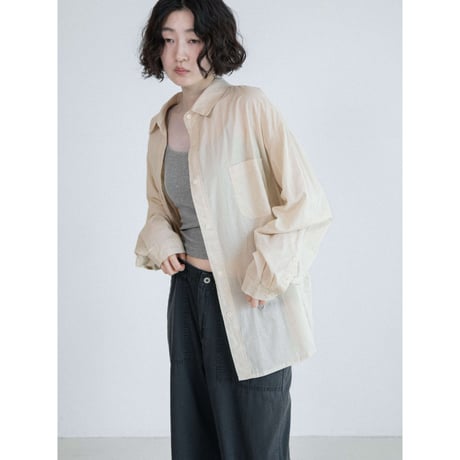 《予約販売》cotton over daily shirt/2colors_nb0406