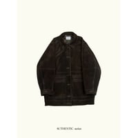 - AUTHENTIC series - real suède rich jacket/brown_an0063
