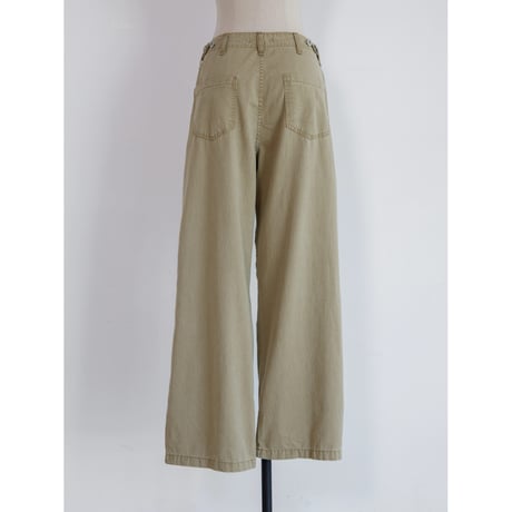 《予約販売》waist accent cotton wide pants/3colors_np1289