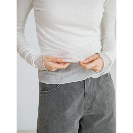 《予約販売》lib sheer skipper tops/2colors_nt2685