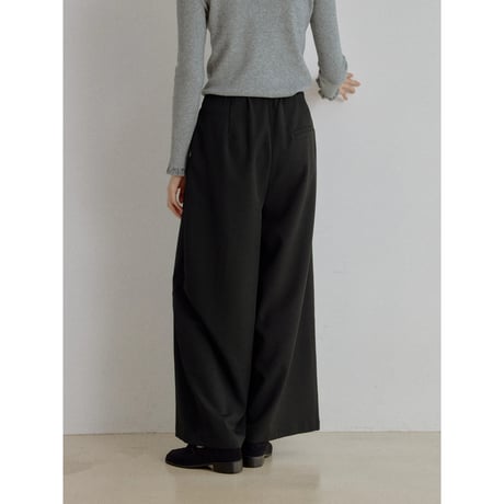 《予約販売》tuck accent rich wide pants/2colors_np1340