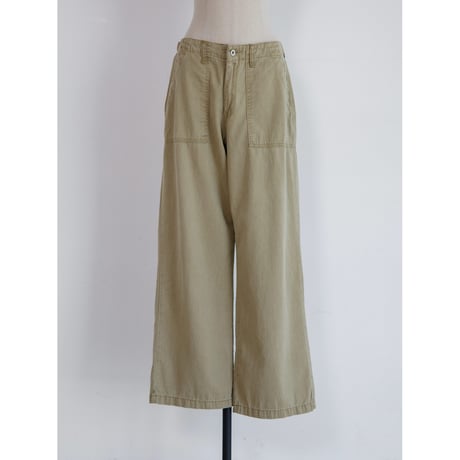 《予約販売》waist accent cotton wide pants/3colors_np1289
