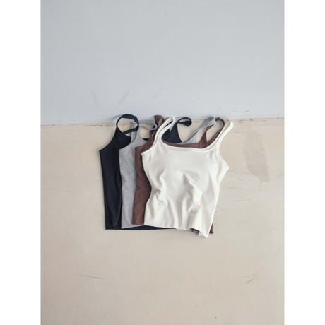《予約販売》accent cup in bra camisole/4colors_nt2606