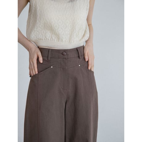 《予約販売》curved accent pants/2colors_np1323