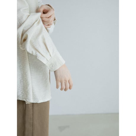 《予約販売》jacquard accent over shirt/2colors_nb0411