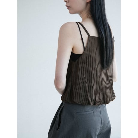 《予約販売》pleats glossy camisole/2colors_nt2633