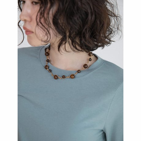 《予約販売》stone like necklace/2colors_na0825