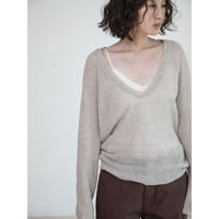 《予約販売》deep v neck wool knit/2colors_nt2693