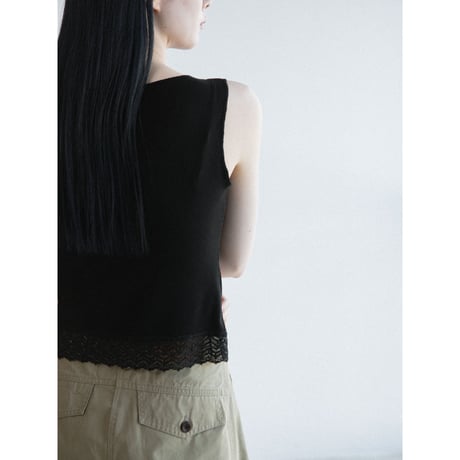 《予約販売》lace hem lib sleeveless/2colors_nt2640