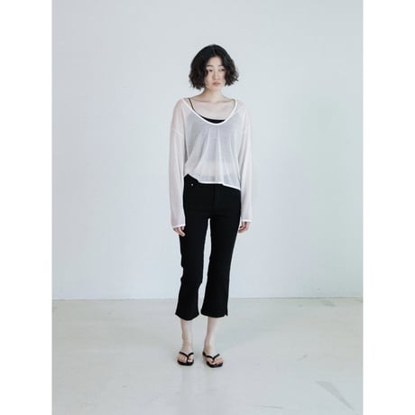 《予約販売》middle length stretch pants/2colors_np1288