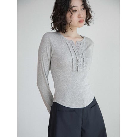 《予約販売》pleats accent lib tops/3colors_nt2690