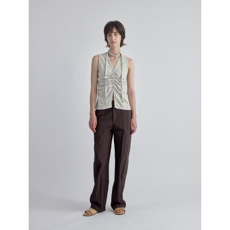 【NOKCHA original】material mannish pants/burgundy_np1272