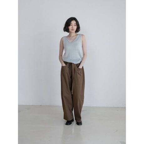 《予約販売》thick linen knit vest/2colorss_nt2659