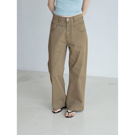 《予約販売》washing mannish cotton pants/2colors_np1298