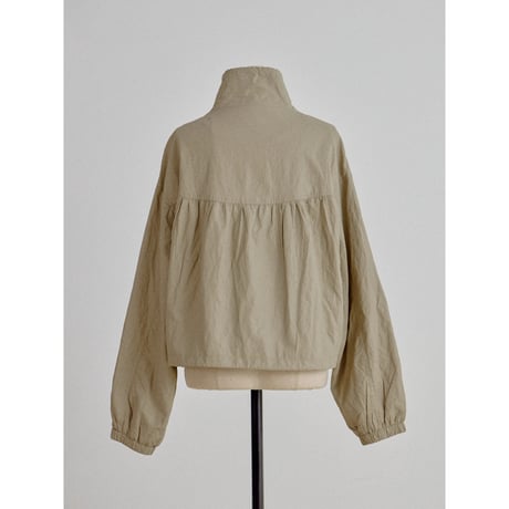 《予約販売》leather like gather blouson/2colors_no0543