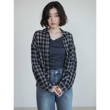 《予約販売》mannish 2way check shirt/2colors_nb0425