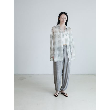 《予約販売》check sheer over shirt/2colors_nb0419