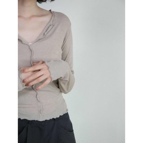 《予約販売》frill accent sheer tops/3colors_nt2675