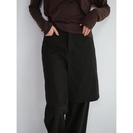 《予約販売》docking skirt pants/2colors_np1291