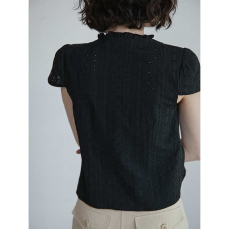 《予約販売》punching lace blouse/2colors_nb0421