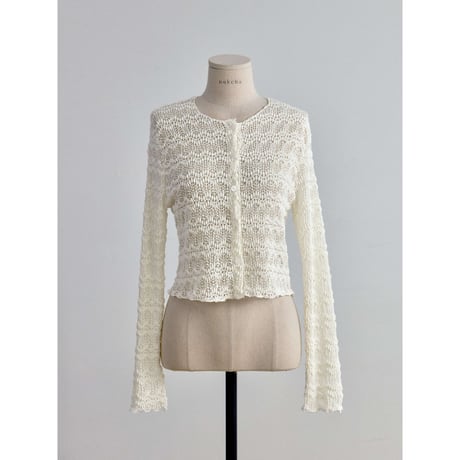 《予約販売》summer knit jacquard cardigan_nt2610